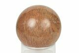 Polished Peach Moonstone Sphere - Madagascar #252031-1